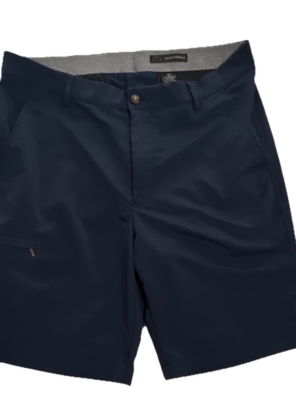 Greg Norman Collection Navy Flat-Front Performance Shorts 34